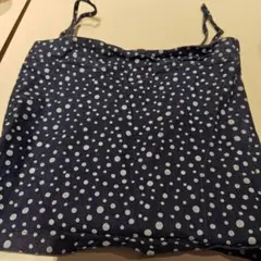 ネイビー 水玉模様 キャミソール