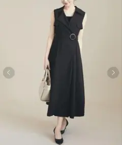 HALUHIROINE ハルヒロイン トレンチ風ワンピース ネイビー タグ付き