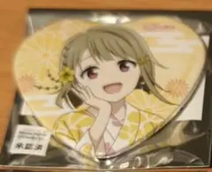 ハート型缶バッジ 中須かすみ ラブライブ 虹ヶ咲 縁日
