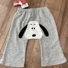 新品　スヌーピー パンツ 90cm グレー　モンキーパンツ