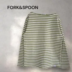 FORK&SPOON ボーダーカットソー 長袖 オーガニックコットン
