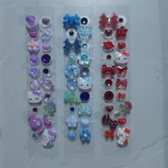 耳つぼジュエリー ＊ 推しカラー ( RED BLUE PURPLE )
