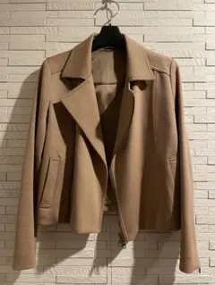 【美品】ANAYI キャメル色ライダースジャケット