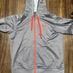 Under Armour フルジップフーディ グレー/オレンジ