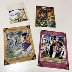 ワンピースタワー 5周年ステッカー コラソンu0026ローu0026ルフィ*ワノ国ステッカー他