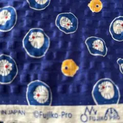 藤子プロ新品ドラえもんか生地リップル布ハンドメイド甚平ゆかた日本製　日本　限定