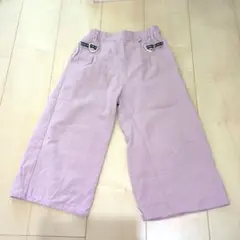 ピンク色 ワイドパンツ ガウチョパンツ 130