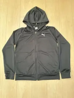 PUMA フード付きジャージ上下　M ブラック