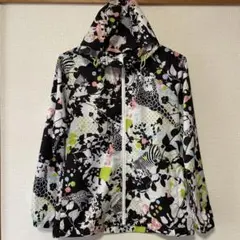 アシックス　S アニマル柄フルジップ　ナイロンパーカー　極美品