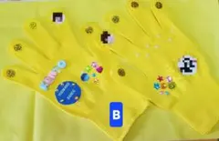 B【ハンドメイド】手袋 　黄