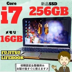 Corei7 Windows11 ノートパソコン SSD メモリ16GB 極美品