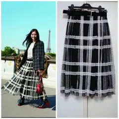 Christian Dior 2018aw 新木優子着用 レースチュールスカート