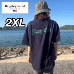 新品未使用 Bapple 5.6oz 半袖Tシャツ ユニセックス ネイビー2XL