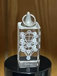 3Dカバラの生命の木 ストームグラスペンダントヘッドパドマキューブ