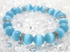 〇【ブルーキャッツアイ】 天然石ブレスレットパワーストーン