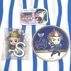 アイドルマスターSideM『紅井朱雀 缶バッジ・アクキーなど』３点 まとめ売り