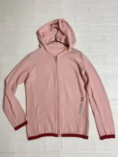 美品 クレージュ ウールニット ジップカーディガン フード 38