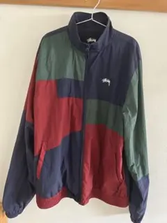 菅田将暉着　XL　STUSSY　パネルトラックジャケット　ナイロンジャケット STUSSY - 菅田将暉 着用 Stussy PANEL TRACK JACKET Lサイズの