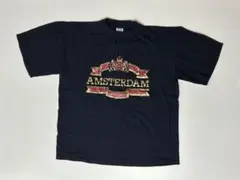 NOR TEX PRINT AMSTERDAM 半袖Tシャツ ネイビー　Mサイズ