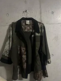 柄シャツ　半袖シャツ　夏服　古着　総柄　Allison Dailey シャツ