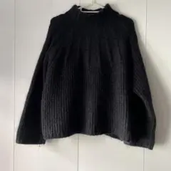 M IENA イエナ ハイネック ニット 編み リブ IENA ラメ