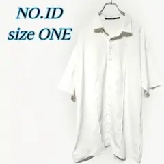 NO.ID　ピンタックフライフロントBIG-SH ホワイトONE