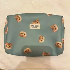 PAUL &JOE ポーチ　グリーン　猫　ポール＆ジョー