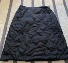 UNIQLO 防風ウォームイージーラップスカート S 巻きスカート 黒 ブラック