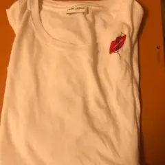 サンローラン パリ リッププリント ロゴ Tシャツ Mサイズ