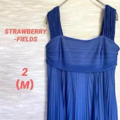 STRAWBERRY-FIELDS ノースリーブワンピース【M】ひざ丈 0178