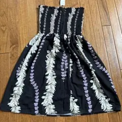 ストラップレスワンピース　ミニドレス