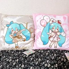 初音ミクシリーズ ふわぷち プラチナムザッカクッション　お出かけシリーズVer.