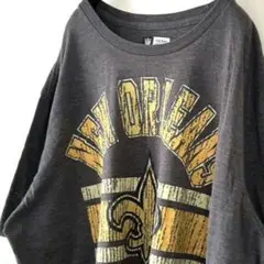 NFL ニューオーリンズ SAINTSセインツ Tシャツ 2XL グレー 古着