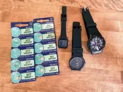 CASIO CITIZEN 腕時計 3点 まとめてセット 電池おまけ