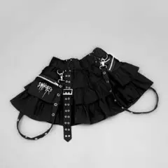 【直購入❌】最終値dimmoire PUNKフリルミニスカート【ブラック