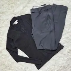ナイキゴルフ　セットアップ　パンツセットアップ　M　ゴルフウェア　ブラック