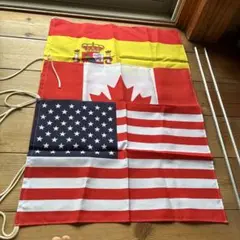 国旗セット スペイン カナダ アメリカ