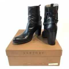 【美品 箱袋付き】SARTORE サルトル レザー ショートブーツ