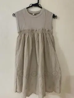 ベージュ ノースリーブ ワンピース　140 新品　未使用