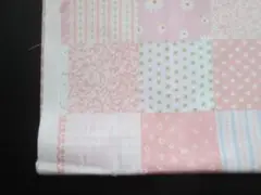 9　★ホーミーコレクション★パッチワーク柄★ピンク系　108ｘ50ｃｍ