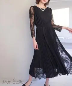 ROPÉ PICNIC Mon Etoile プリーツコンビレース 新品
