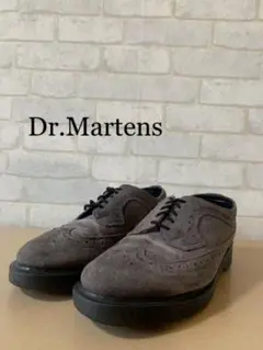 Dr.Martens ドクターマーチン ウイングチップ スウェード グレー 24