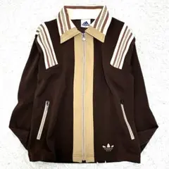 Lサイズ 90s アディダス トラックジャケット ベージュ ブラウン デサント製