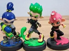 amiibo　スプラトゥーン イカキャラクター フィギュア 3体セット