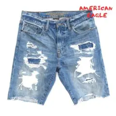 【AMERICAN EAGLE】 アメリカンイーグル　ショート　デニム　0125