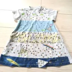 90♡グラニフ♡レアうさぎ柄わたしのワンピース　絵本