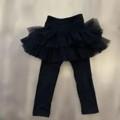 devirock チュールスカート付きレギンス 100cm ブラック