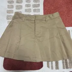 H＆M プリーツスカート ブラウン
