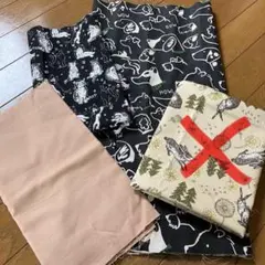 綿プリント生地6枚セットまとめ売り