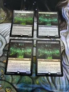 【MTG】ドロスの魔神 foil 英語版　4枚セット